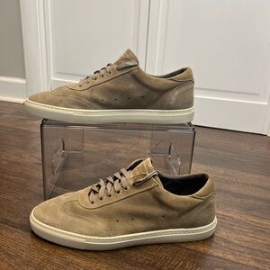 To Boot New York Adam Derrick Matlock  Suede Sneakers Size Men 8 1/2 Light Taupe